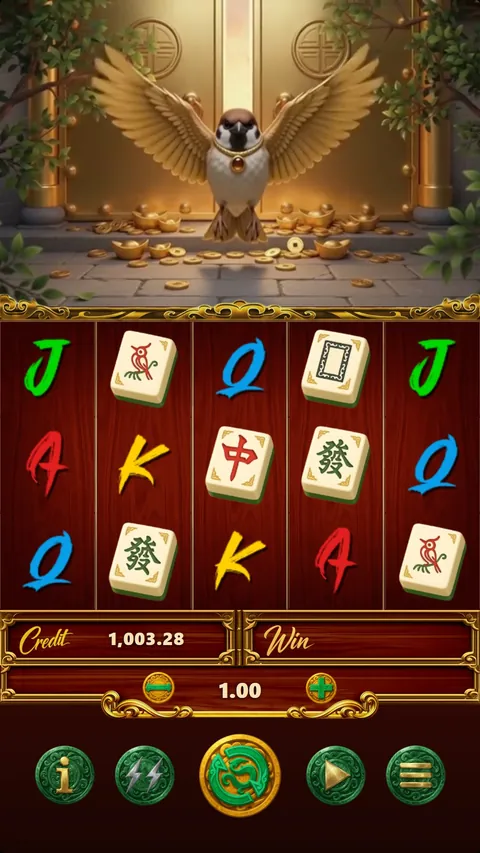 Golden free games: a golden sparrow animation above the reels