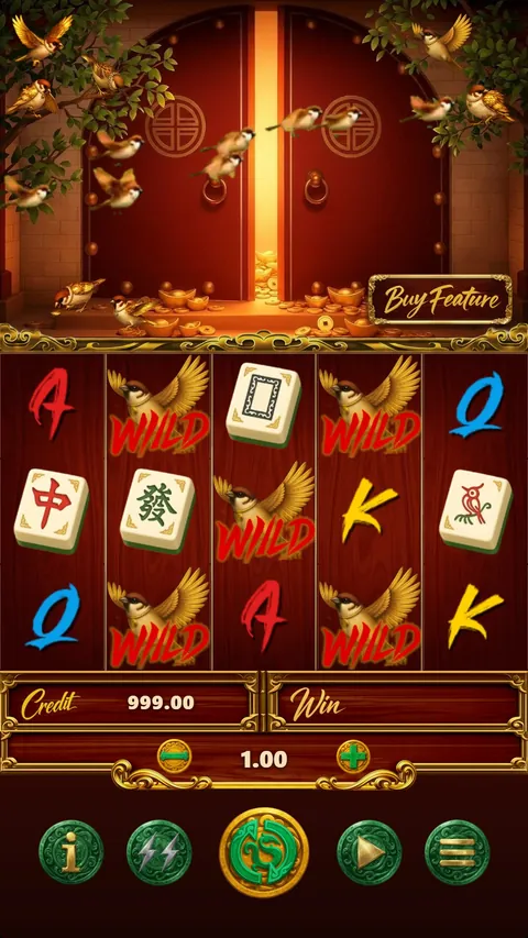 Random Wild: sparrows land on reels 2 to 4 and turn into wild symbols